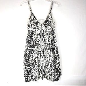 Hurley cotton dress with pockets & full zip front